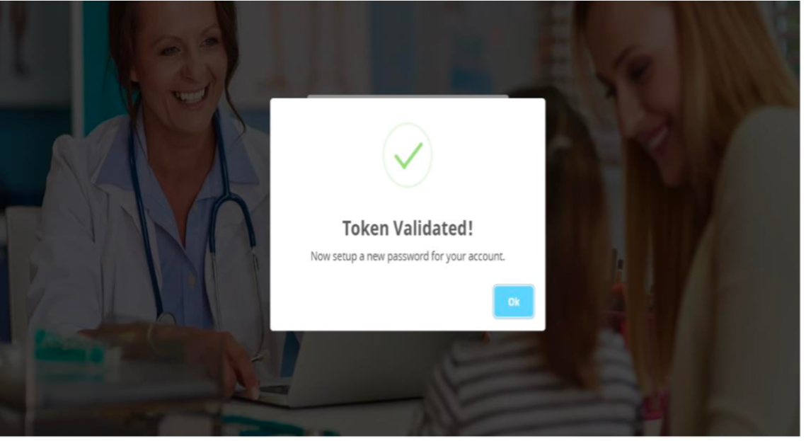 Token Validated confirmation screenshot