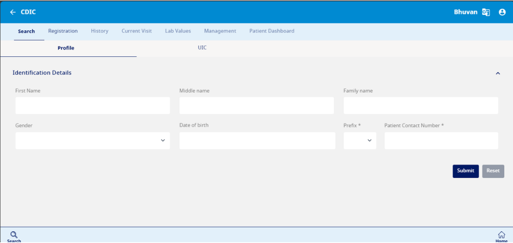 Dashboard inner pages