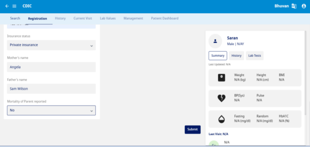 Registration details